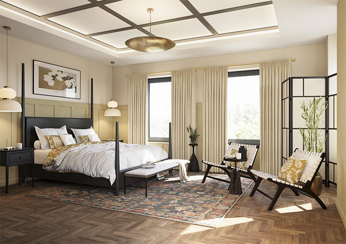 Laura Ashley Whinfell, Gold - Made to Measure Curtains - Image 7